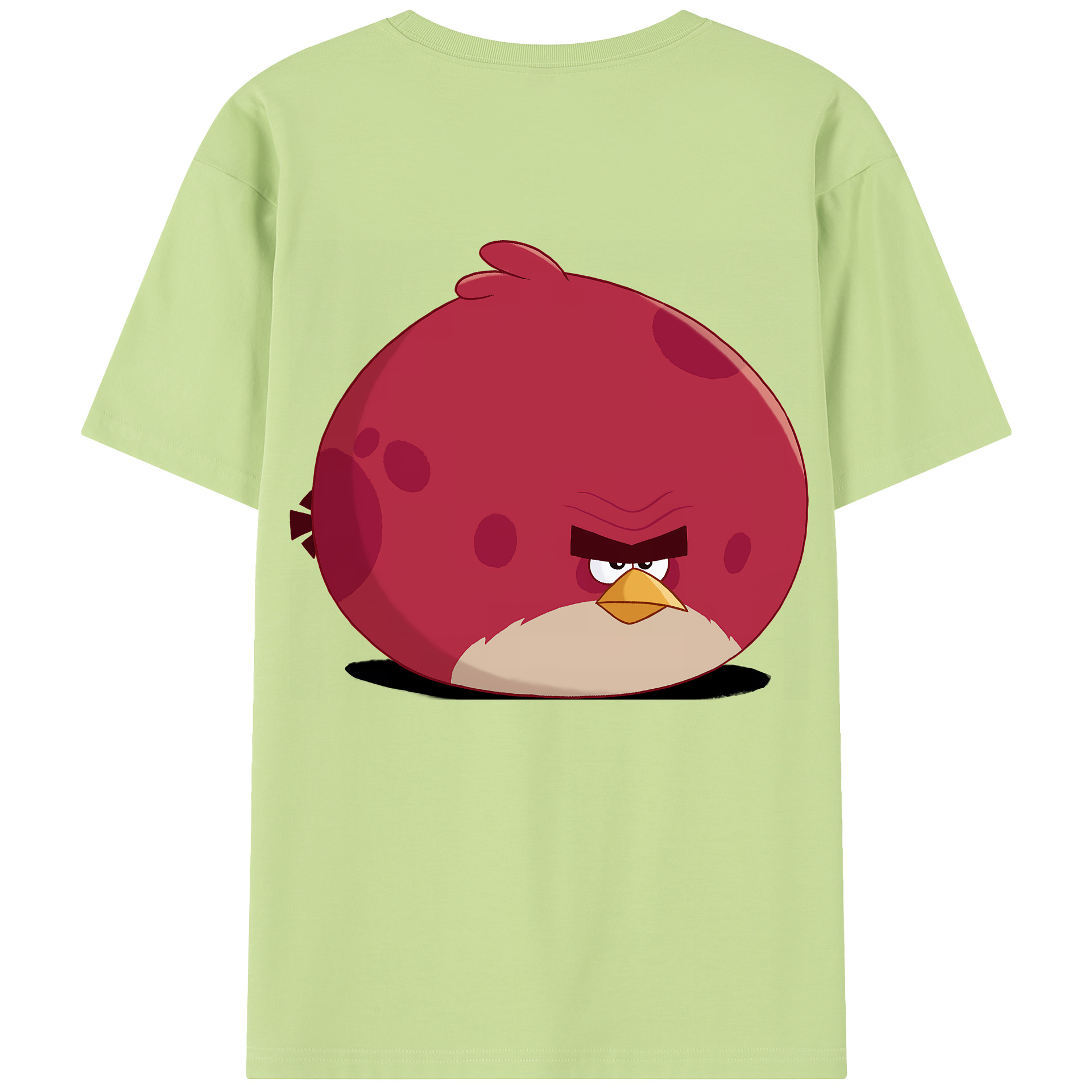 （画像用） Angry Birds アングリーバード 綿100％半袖Tシャツ（背面プリント）